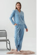 Блакитний домашній велюровий костюм— 143048. Maritel Блакитний домашній велюровий костюм— 143048. Maritel