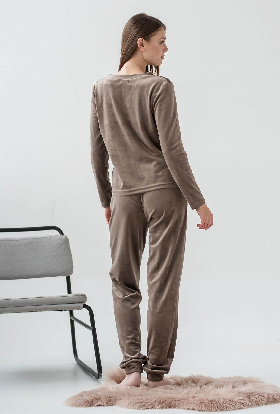 Бронзовий домашній велюровий костюм —  957645. Maritel. Зображення 2