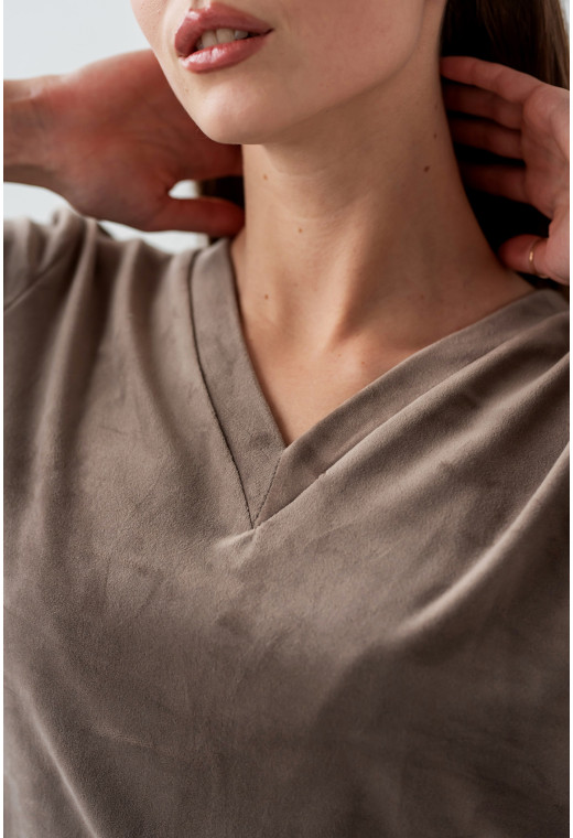 Бронзовий домашній велюровий костюм —  957645. Maritel. Зображення 6 Бронзовий домашній велюровий костюм —  957645. Maritel. Зображення 6