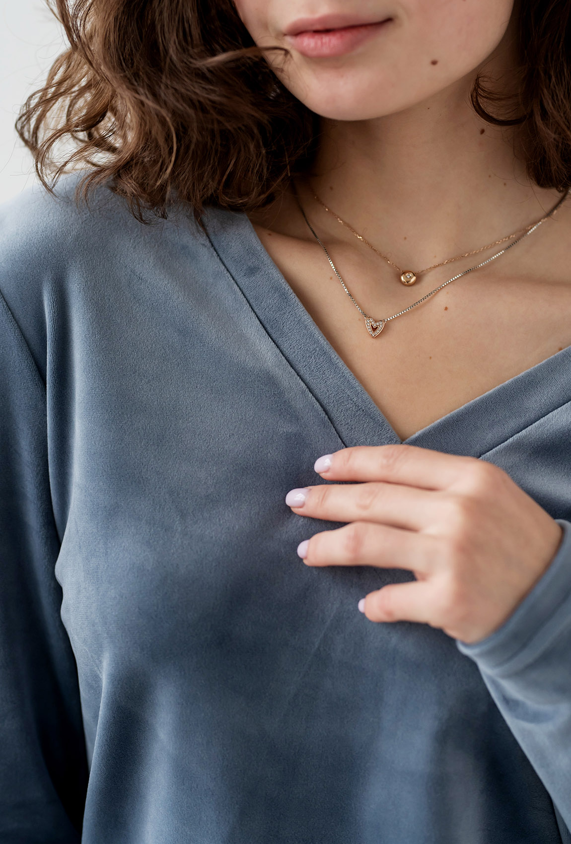 Домашній велюровий костюм джинс —  118793. Maritel. Зображення 5