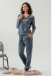 Сірий домашній велюровий костюм —  169663. Maritel Сірий домашній велюровий костюм —  169663. Maritel