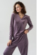 Ліловий домашній велюровий костюм —  766822. Maritel. Зображення 2 Ліловий домашній велюровий костюм —  766822. Maritel. Зображення 2
