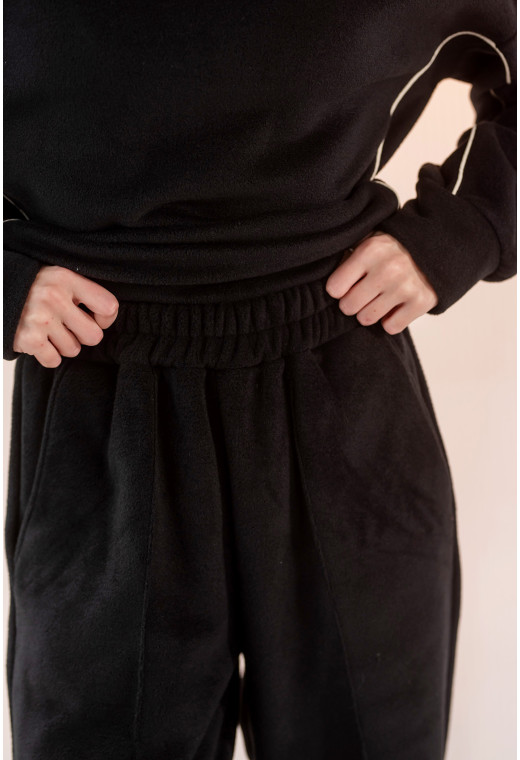 Черный костюм флис с капюшоном — 428498. Maritel. Изображенние 5 Черный костюм флис с капюшоном — 428498. Maritel. Изображенние 5