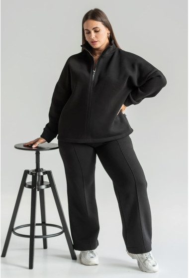 Черный костюм футер с молнией. Maritel. Изображенние 10