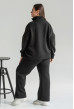 Черный костюм футер с молнией — 512006. Maritel. Изображенние 1 Черный костюм футер с молнией — 512006. Maritel. Изображенние 1