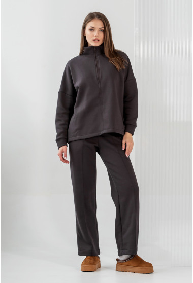 Костюм футер с молнией кофе. Maritel. Изображенние 7