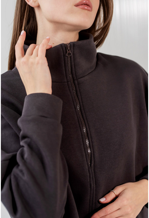 Костюм футер с молнией кофе — 560342. Maritel. Изображенние 4 Костюм футер с молнией кофе — 560342. Maritel. Изображенние 4