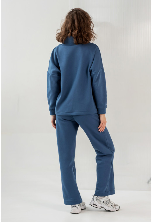 Костюм футер с молнией джинс — 935452. Maritel. Изображенние 2 Костюм футер с молнией джинс — 935452. Maritel. Изображенние 2