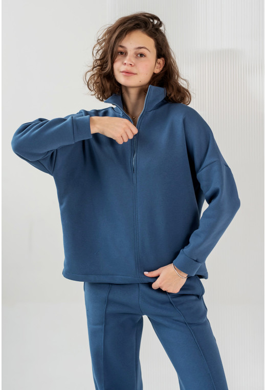 Костюм футер с молнией джинс — 935452. Maritel. Изображенние 3 Костюм футер с молнией джинс — 935452. Maritel. Изображенние 3