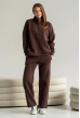 Коричневый костюм футер с молнией — 713310. Maritel Коричневый костюм футер с молнией — 713310. Maritel