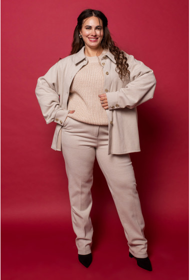 Бежевый кашемировый костюм. Maritel. Изображенние 7