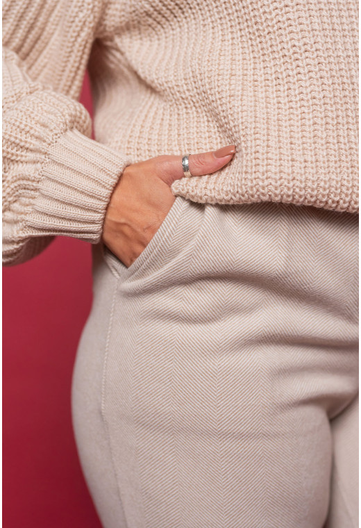 Бежевий кашеміровий костюм — 289867. Maritel. Зображення 3 Бежевий кашеміровий костюм — 289867. Maritel. Зображення 3