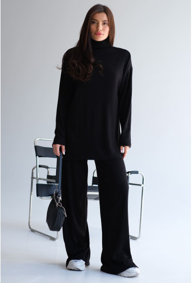 Черный костюм рубчик. Maritel. Изображенние 1