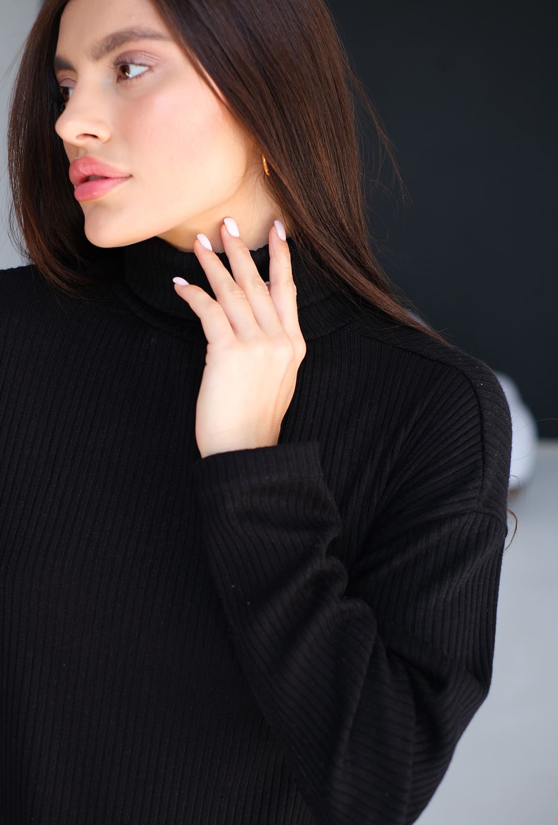 Чорний костюм рубчик — 920321. Maritel. Зображення 3 Чорний костюм рубчик — 920321. Maritel. Зображення 3