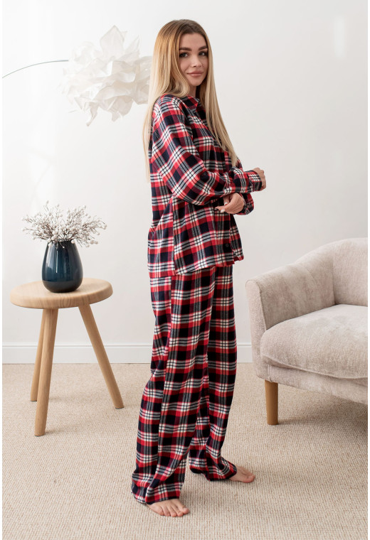 Червона жіноча піжама в клітинку — 901653. Maritel. Зображення 1 Червона жіноча піжама в клітинку — 901653. Maritel. Зображення 1