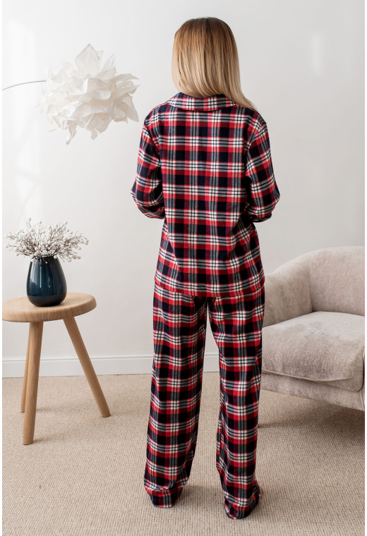 Червона жіноча піжама в клітинку — 901653. Maritel. Зображення 2 Червона жіноча піжама в клітинку — 901653. Maritel. Зображення 2