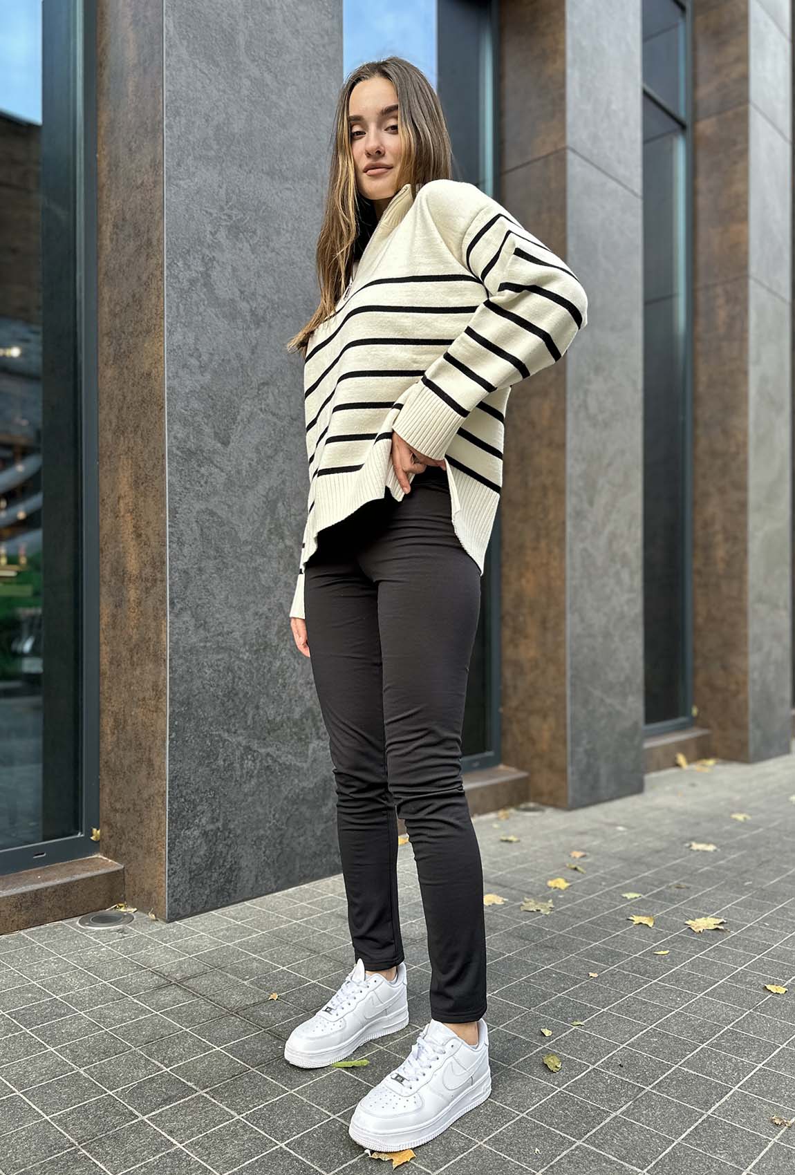 Чорні лосини на флісі —  378625. Maritel