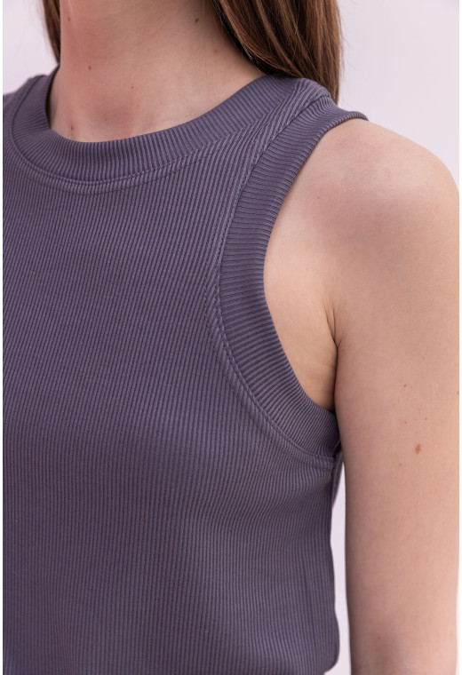 Графітова майка в рубчик — 660724. Maritel. Зображення 3 Графітова майка в рубчик — 660724. Maritel. Зображення 3