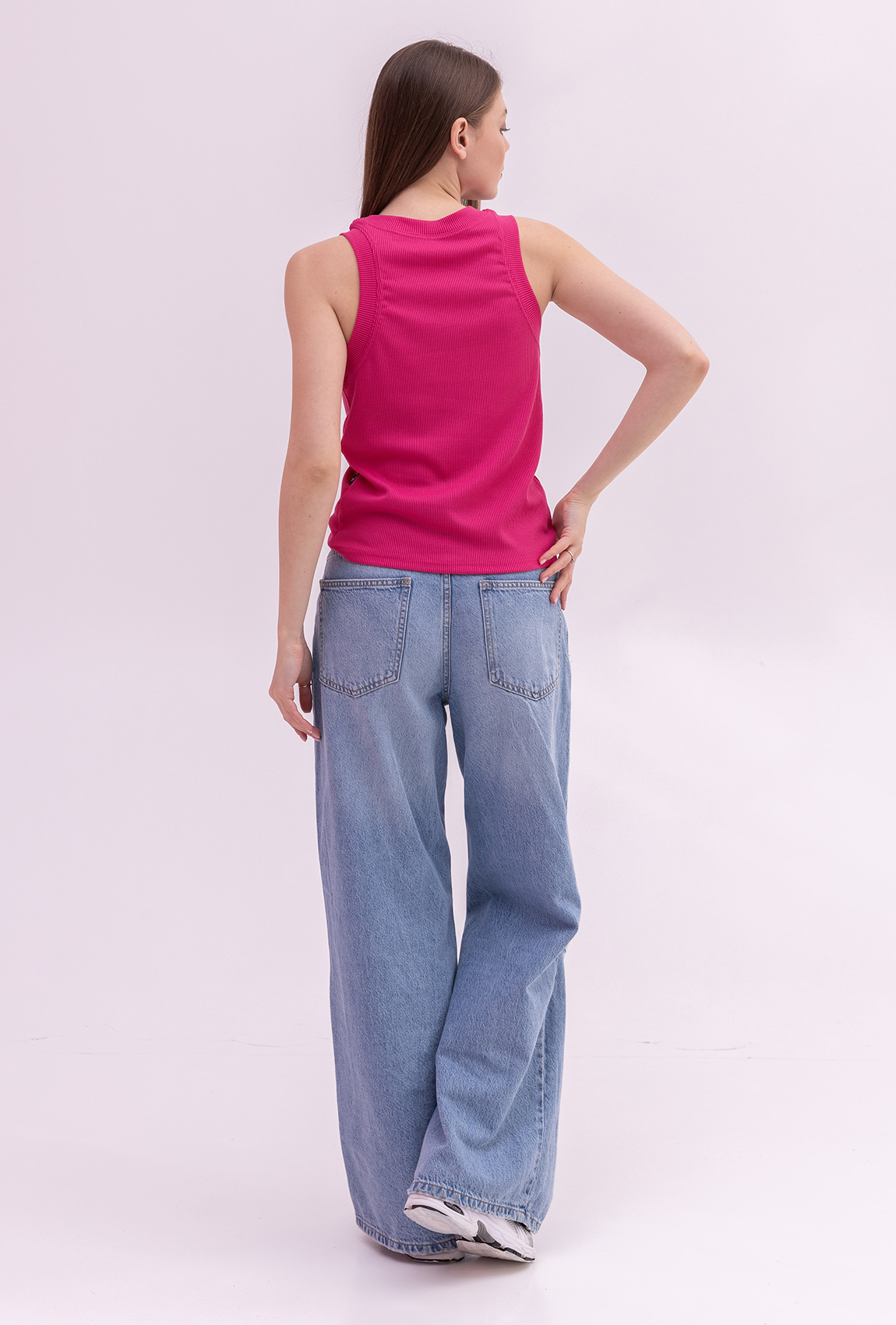 Розовая майка в рубчик —  583556. Maritel. Изображенние 2