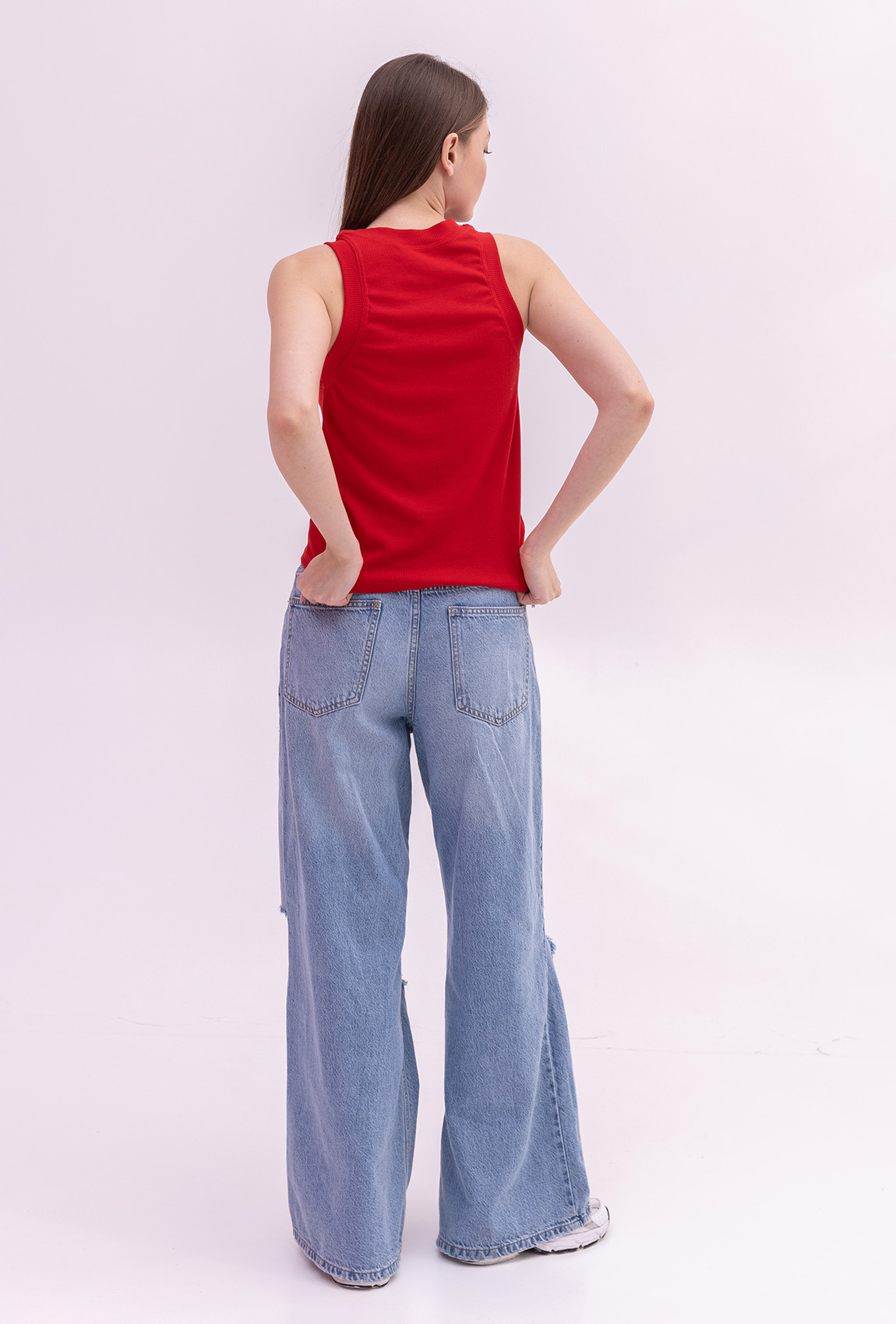 Червона майка в рубчик  —  941895. Maritel. Зображення 2