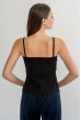 Черная майка на бретелях кулир — 822119. Maritel. Изображенние 2 Черная майка на бретелях кулир — 822119. Maritel. Изображенние 2
