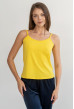 Желтая майка на бретелях кулир — 781731. Maritel Желтая майка на бретелях кулир — 781731. Maritel