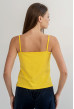 Желтая майка на бретелях кулир — 781731. Maritel. Изображенние 2 Желтая майка на бретелях кулир — 781731. Maritel. Изображенние 2