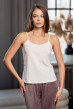 Майка на бретелях кулір молоко. Maritel Майка на бретелях кулір молоко. Maritel