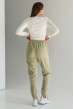 Оливковые штаны джогеры — 401932. Maritel. Изображенние 2 Оливковые штаны джогеры — 401932. Maritel. Изображенние 2