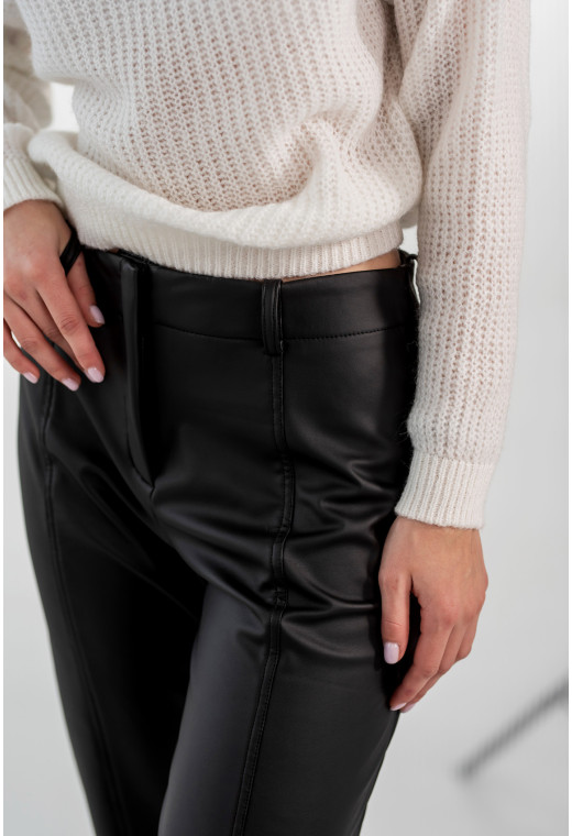Чорні штани екошкіра — 716081. Maritel. Зображення 2 Чорні штани екошкіра — 716081. Maritel. Зображення 2