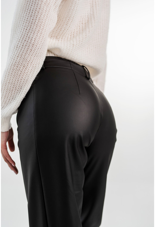 Чорні штани екошкіра — 716081. Maritel. Зображення 3 Чорні штани екошкіра — 716081. Maritel. Зображення 3