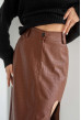 Коричнева спідниця еко-шкіра пітон. Maritel. Зображення 1 Коричнева спідниця еко-шкіра пітон. Maritel. Зображення 1