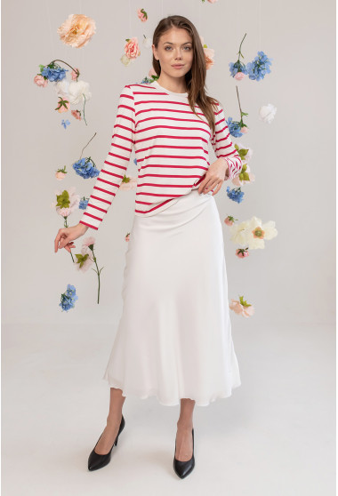 Молочная шелковая юбка. Maritel. Изображенние 2 Молочная шелковая юбка. Maritel. Изображенние 2