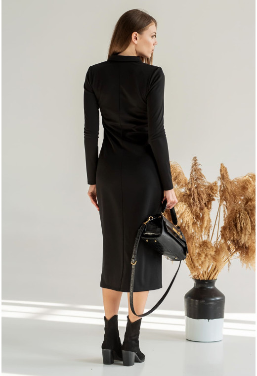 Чорна сукня Алекс на блискавці. Maritel. Зображення 1 Чорна сукня Алекс на блискавці. Maritel. Зображення 1