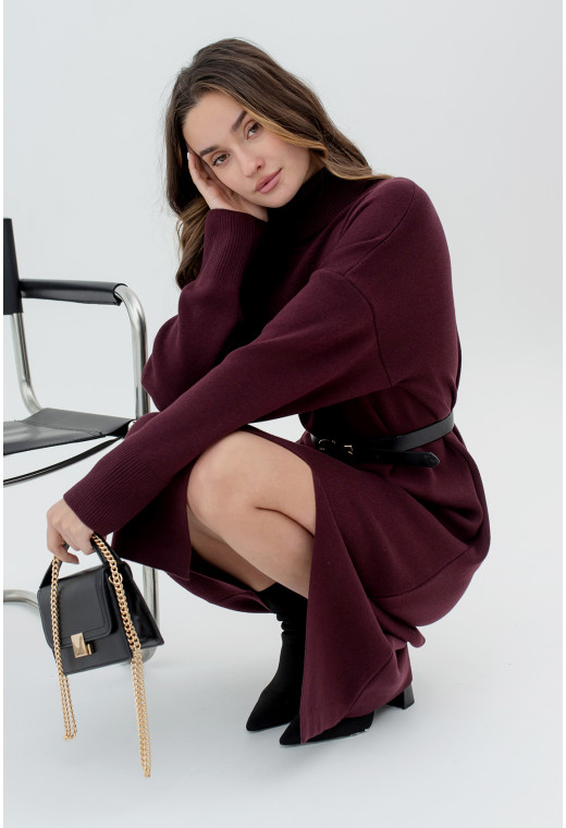 Бордова сукня в'язка міді — 465139. Maritel. Зображення 2 Бордова сукня в'язка міді — 465139. Maritel. Зображення 2