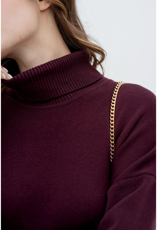 Бордова сукня в'язка міді — 465139. Maritel. Зображення 3 Бордова сукня в'язка міді — 465139. Maritel. Зображення 3