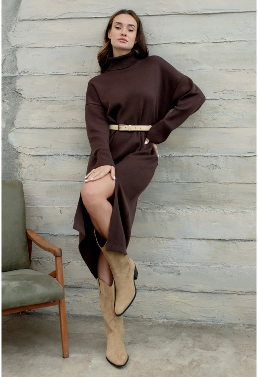 Шоколадна сукня в'язка міді — 978497. Maritel. Зображення 2 Шоколадна сукня в'язка міді — 978497. Maritel. Зображення 2