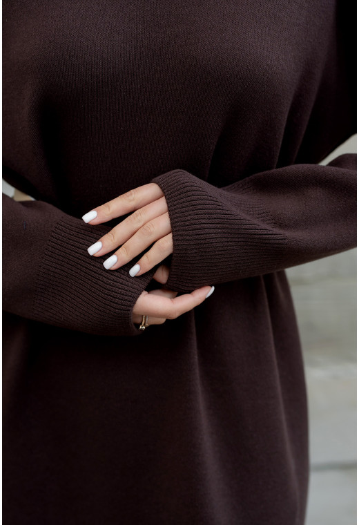 Шоколадна сукня в'язка міді — 978497. Maritel. Зображення 5 Шоколадна сукня в'язка міді — 978497. Maritel. Зображення 5