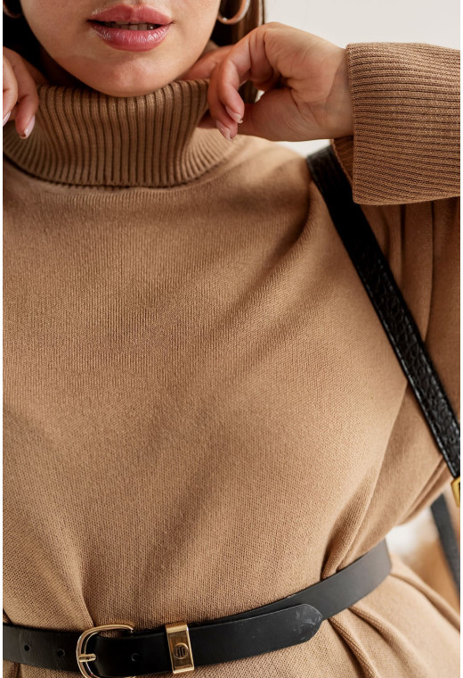 Бежева сукня в'язка міді. Maritel. Зображення 4 Бежева сукня в'язка міді. Maritel. Зображення 4