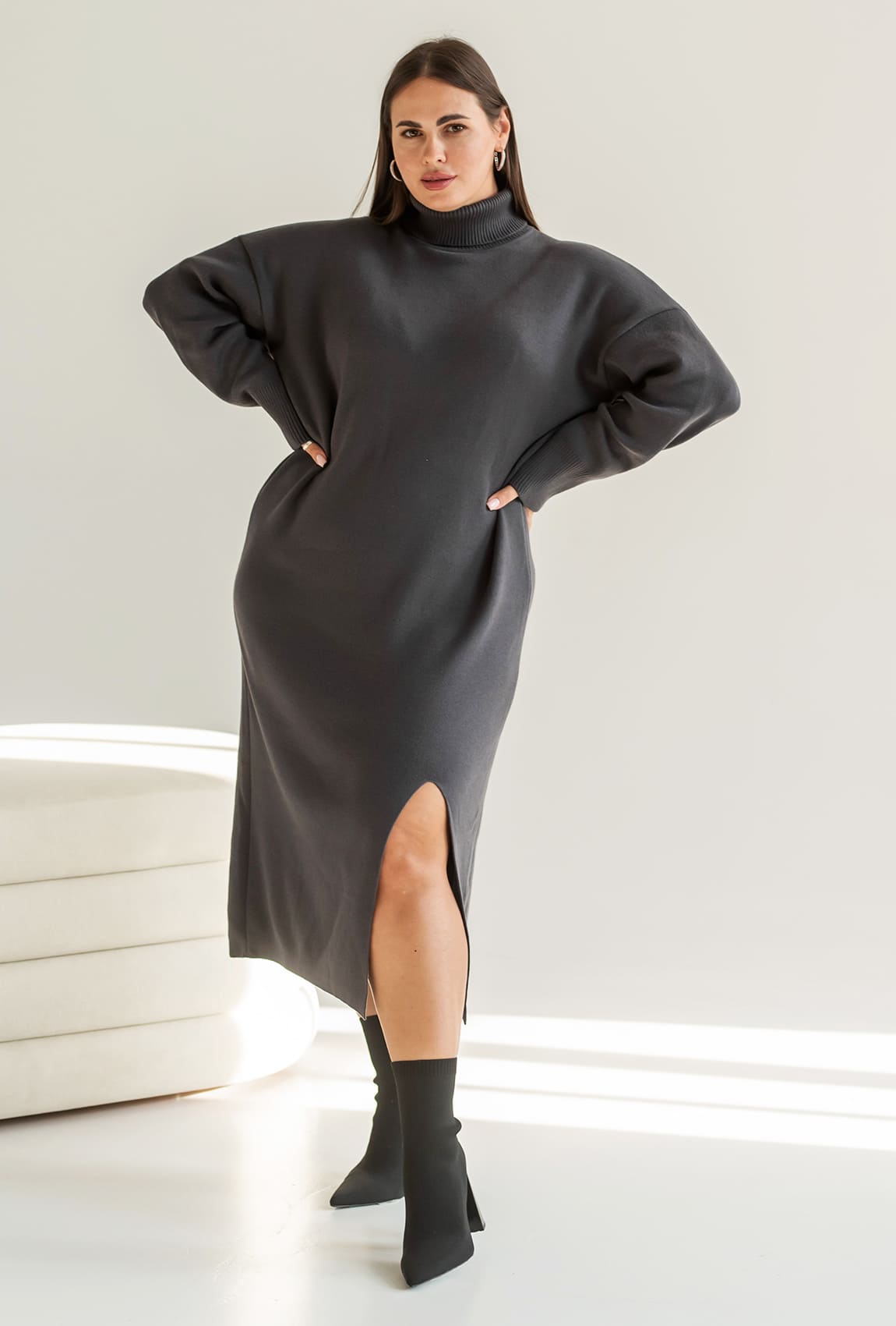 Графітова сукня в'язка міді —  705739. Maritel. Зображення 1