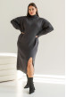 Графитовое платье вязка миди. Maritel. Изображенние 1 Графитовое платье вязка миди. Maritel. Изображенние 1