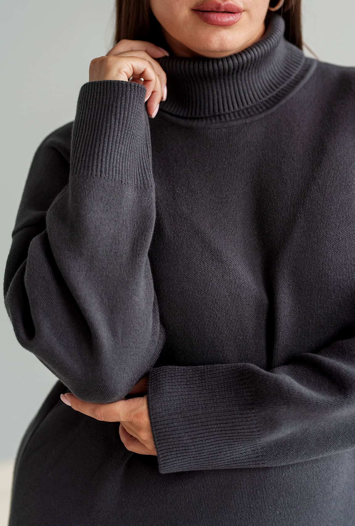 Графітова сукня в'язка міді —  705739. Maritel. Зображення 3