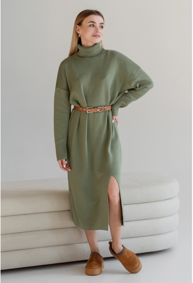 Сукня в'язка міді хакі. Maritel. Зображення 2