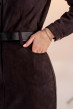 Графитовое замшевое платье — 845673. Maritel. Изображенние 4 Графитовое замшевое платье — 845673. Maritel. Изображенние 4