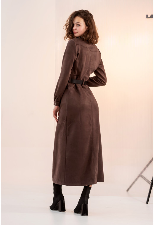 Замшевое платье мокко — 725045. Maritel. Изображенние 1 Замшевое платье мокко — 725045. Maritel. Изображенние 1