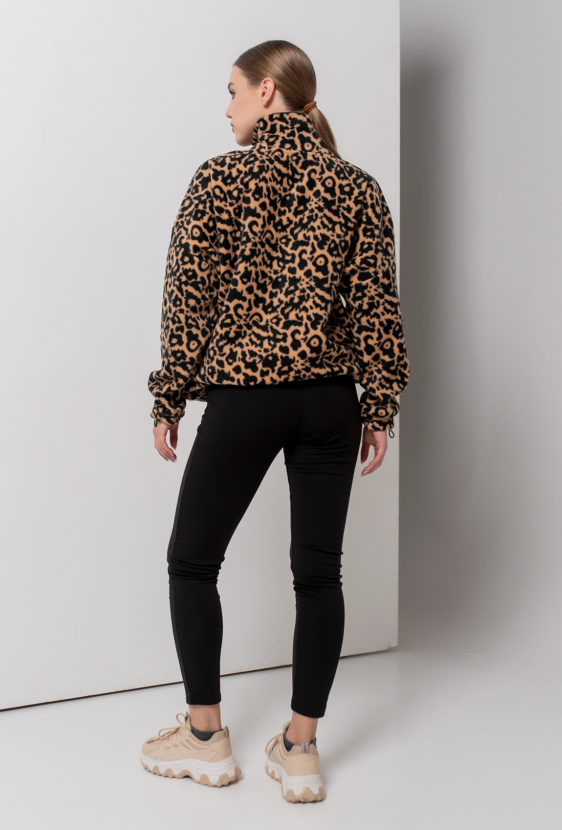 Леопардова флісова кофта —  687249. Maritel. Зображення 4 Леопардова флісова кофта —  687249. Maritel. Зображення 4