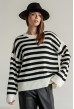 Білий светр у чорну смужку — 172290. Maritel Білий светр у чорну смужку — 172290. Maritel