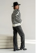 Білий светр у чорну смужку — 172290. Maritel. Зображення 1 Білий светр у чорну смужку — 172290. Maritel. Зображення 1