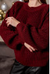 Бордовий в'язаний светр — 611137. Maritel. Зображення 3 Бордовий в'язаний светр — 611137. Maritel. Зображення 3
