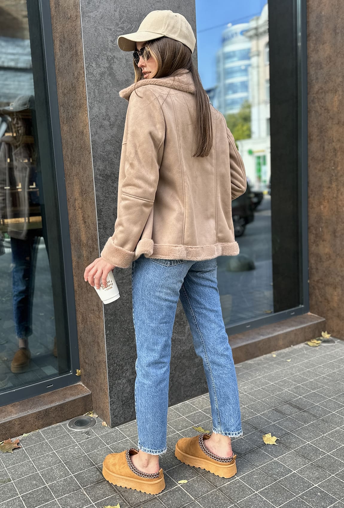 Бежевая дубленка —  445069. Maritel. Изображенние 2